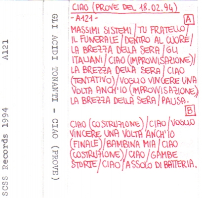 a121 gli acidi tonanti: ciao 1994 a121 gli acidi tonanti: ciao 1994